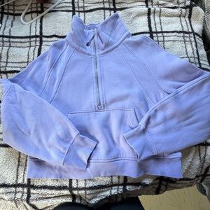 Lululemon Lilac Smoke Funnel Neck Half-Zip